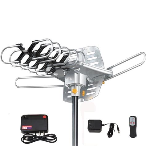 150 Mile Hdtv 1080p Outdoor Amplified Hd Tv Antenna Digital Uhfvhf 360