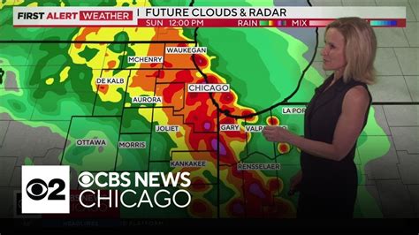 Two Waves Of Thunderstorms To Move Through Chicago Sunday Youtube