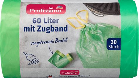 Profissimo Müllbeutel 60 l mit Zugband 30 St dauerhaft günstig online