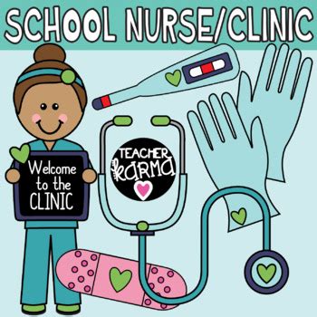 School Nurse, Clinic Clipart by Teacher Karma | Teachers Pay Teachers