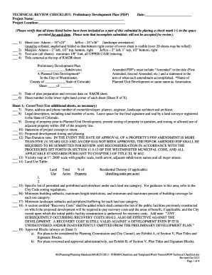 Fillable Online Ci Westminster Co Technical Review Checklist City Of