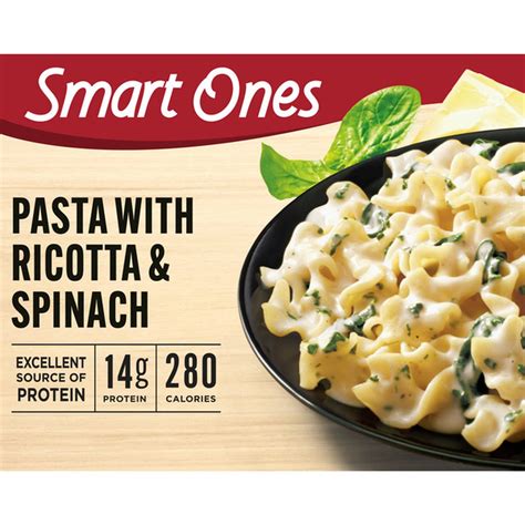 Smart Ones Pasta With Ricotta And Spinach With Creamy White Sauce Frozen Meal 9 Oz Delivery Or