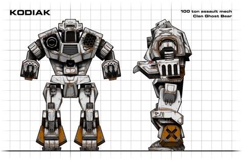 Kodiak Assault Mech Blueprint Spaceship Design Blueprints Mech