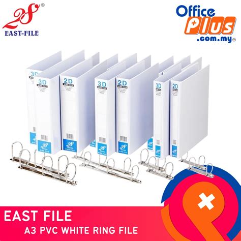 East File A3 Pvc White Ring File 2d 40mm Shopee Malaysia