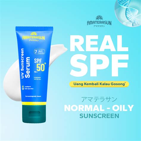 Jual Amaterasun Uv Sunscreen Serum Spf Pa Sunsreen Cream Spf