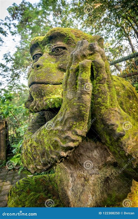 Sacred Monkey Forest Sanctuary in Ubud. Bali Island Indonesia Stock ...