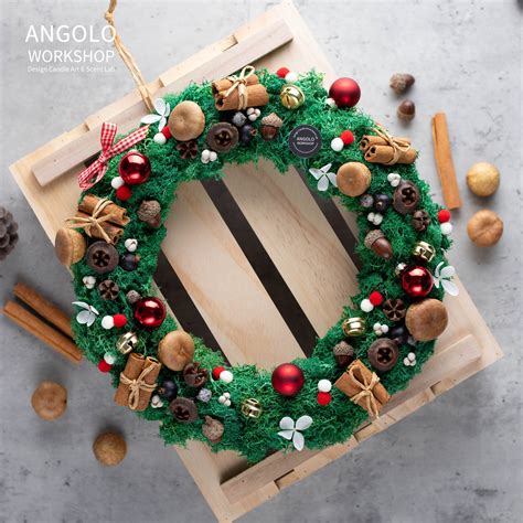 保鮮花聖誕花環工作坊 Preserved Flowers Christmas Wreath Workshop 已完結 Angolo