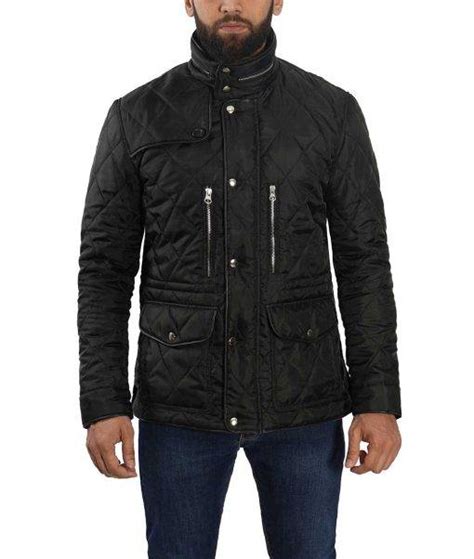 Men’s Quilted Lightweight Black Jacket - FJM