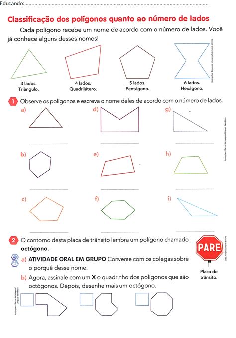 BEL CARDOZO ATIVIDADE POLÍGONOS RETAS E ÂNGULOS