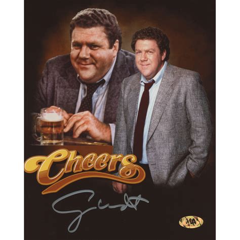 George Wendt Signed Cheers 8x10 Photo Mab Hologram Pristine Auction