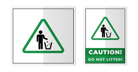 Do Not Litter Sign Label Symbol Icon Vector Illustration 21370103