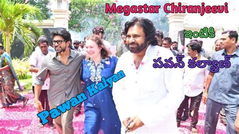 Pawan Kalyan Victory Celebrations At Megastar Chiranjeevi Home