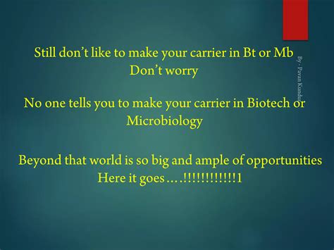 What Next After B Sc Biotechnology And Microbiology Avenues Careers