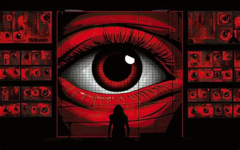Watchful Eye Illustration Premium Ai Generated Image