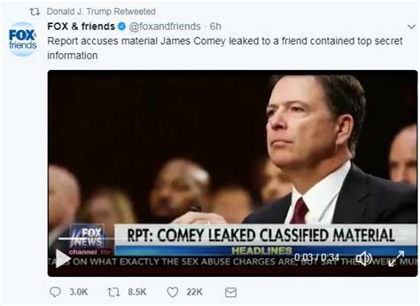 Despite Conservative Media Claims James Comey Didnt Leak Classified