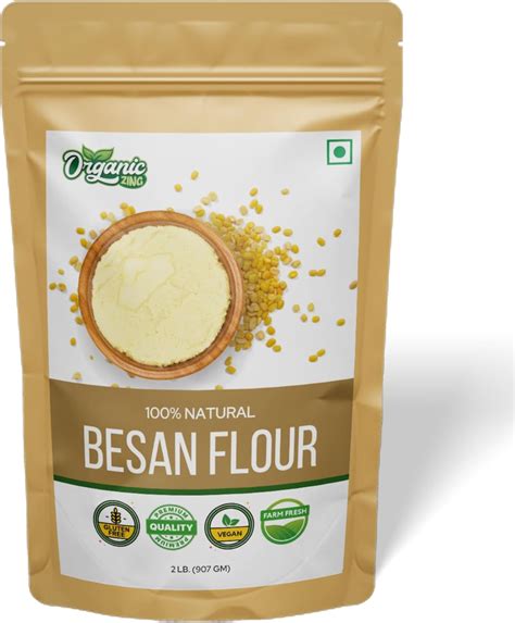 Organic Zing Besan Flour Also Known As Chickpea Flour Bengal Gram