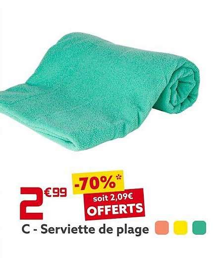 Promo Serviette De Plage Chez GiFi ICatalogue Fr