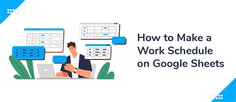 How to make a work schedule on google sheets (free template)