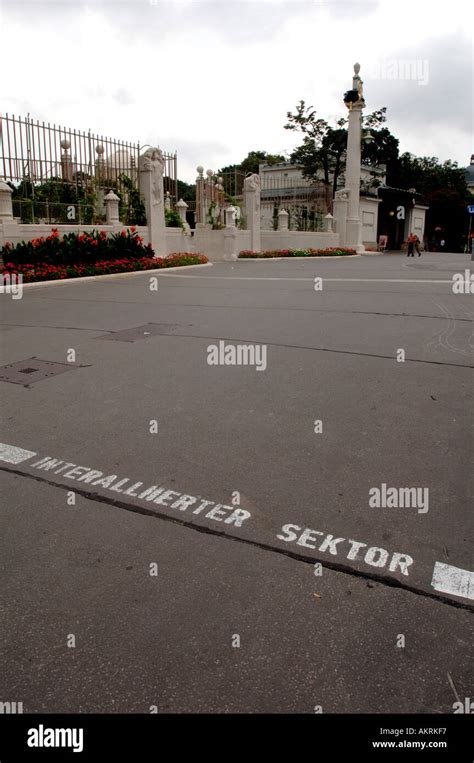 Vienna Street Markings Showing Where The City Was Divided Up By The