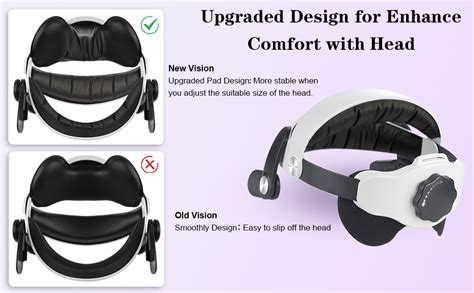 Newenmo Adjustable Elite Strap For Oculus Meta Quest Enhanced Support