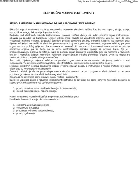 Električni Mjerni Instrumenti Pdf