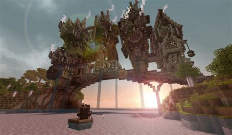 Steampunk Minecraft Bridge Cinematic Minecraft Steampunk Minecraft Minecraft Architecture