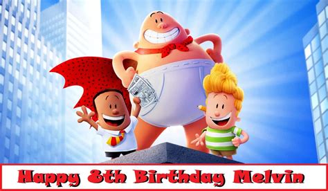 Captain Underpants Edible Cake Topper Image Decoration Cake Stuff To