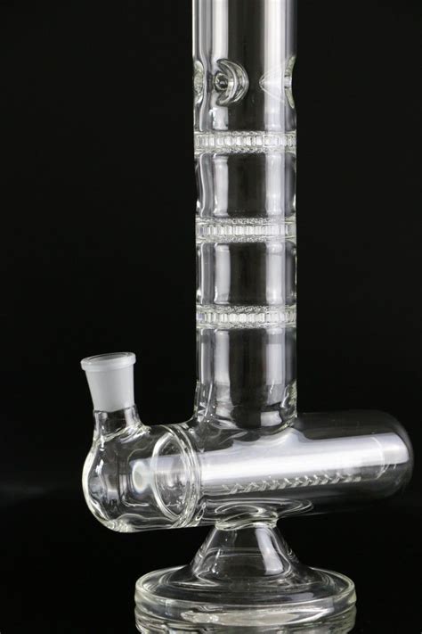 Big Glass Bong Inline Bongs Two Style Water Pipe Double Arm