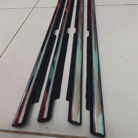 Jual Pelipit Kaca Samping Weather Strip Kaca Mobil INNOVA Chrome