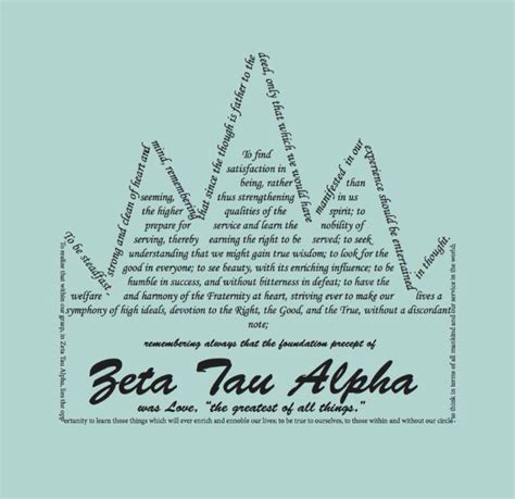 Five Point Crown Out Of The Creed Zeta Zta Zetataualpha Sorority