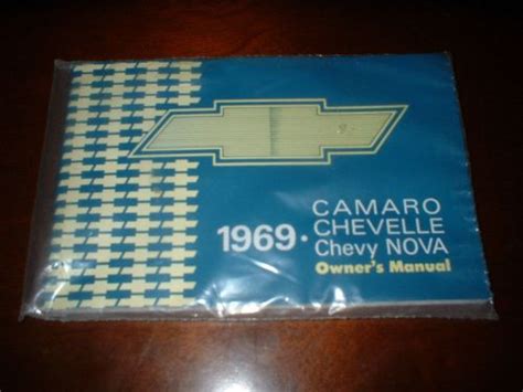 Find 1969 69 Chevrolet CAMARO Chevelle Nova Glove Box OWNERS MANUAL In