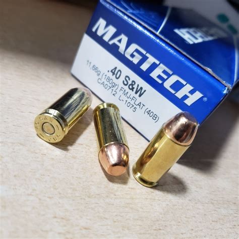 Balas MAGTECH 40 S W 180G FMJ FLAT