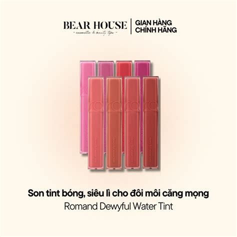 Son Tint Bóng Siêu Lì Cho đôi Môi Căng Mọng Romand Dewyful Water Tint