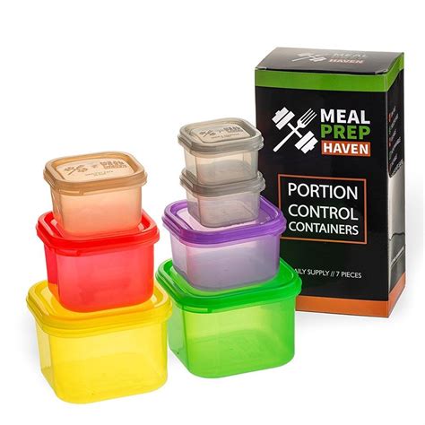 Portion Control Containers Color Coded 7 Piece Portion Control Containers Portion Control