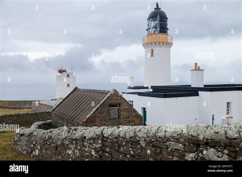 Dunnet Head Lighthouse is an active 19th century lighthouse that stands ...