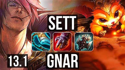 SETT Vs GNAR TOP 1700 Games 2 0M Mastery Godlike 13 5 16 KR