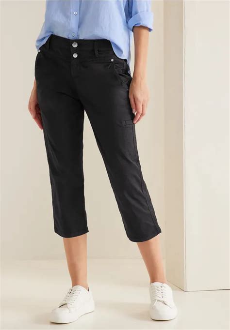 Street One Pantalon Coupe Classique Pour Femmes En Noir Yulius