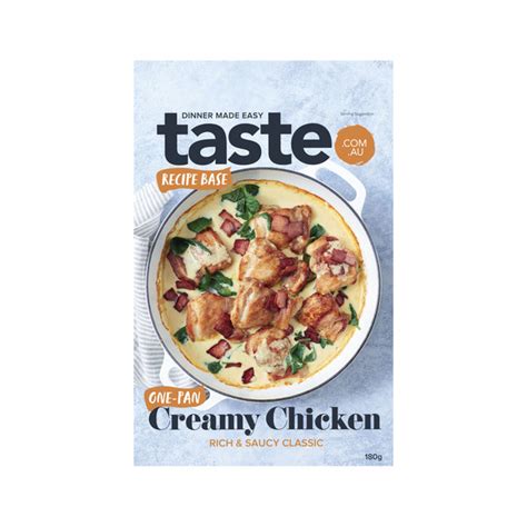 Calories In Taste One Pan Creamy Chicken Recipe Base Calcount