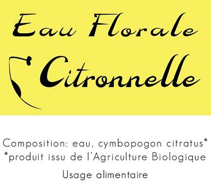 Eau Florale Citronnelle 2019 Simplaromat