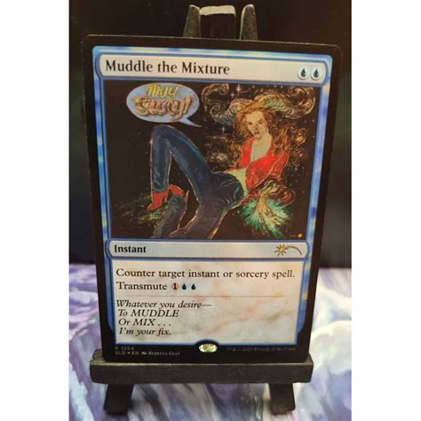 การ์ด Mtg Muddle The Mixture Blue Foil Magic The Gathering Edh รุ่น