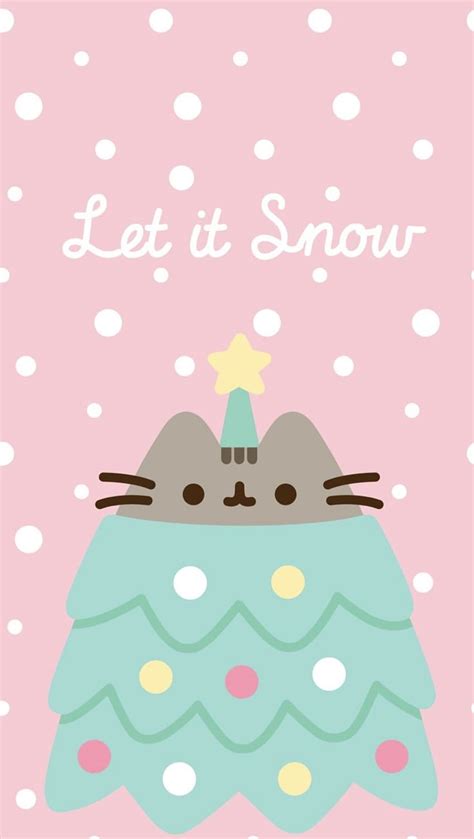 Pusheen Winter Christmas Kawaii Phone Hd Phone Wallpaper Pxfuel