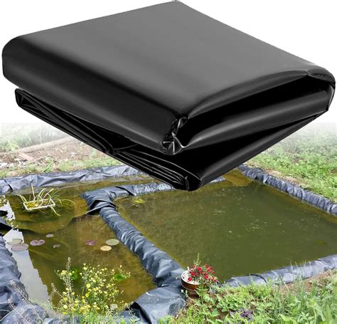 Amazon Happybuy Lldpe Pond Liner X Ft Pond Liner Mil