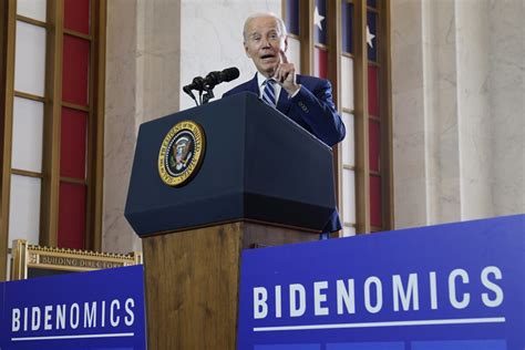 President Touts Bidenomics Though New Poll Shows Just Approve His