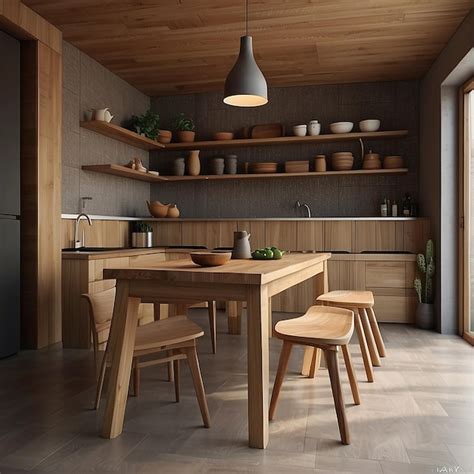 Premium Photo Wood With A Simple Wood Theme