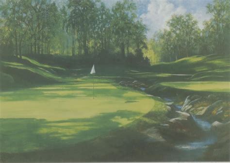 Judy Obrien Offset Lithograph Of Golf Course Everything But The House