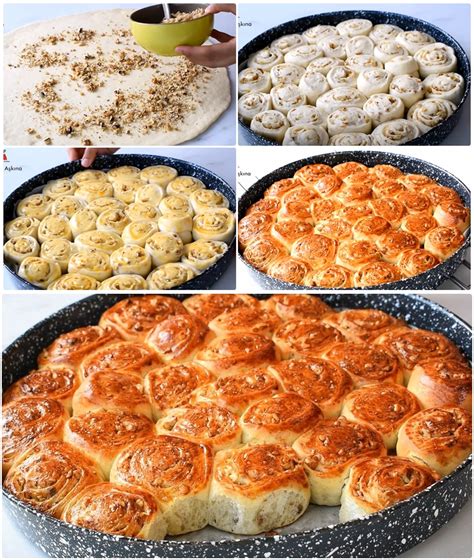 Kahvaltıya Yumuşacık Lokum Gibi Cevizli Çörek Tarifi Nefis Lezzetler