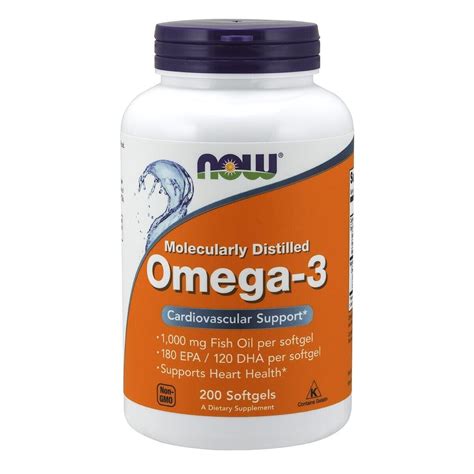 Buy Now Foods Molecularly Distilled Omega 3 Cardiovascular Support