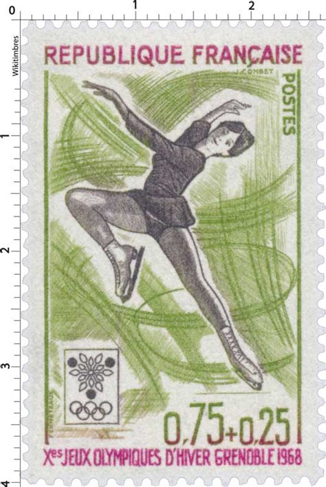 Timbre Xes Jeux Olympiques D Hiver Grenoble 1968 Wikitimbres