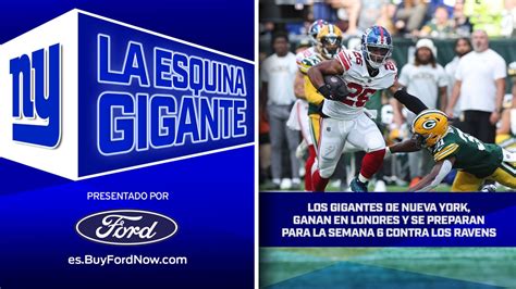 La Esquina Gigante Los New York Giants Ganan En Londres Y Se Preparan