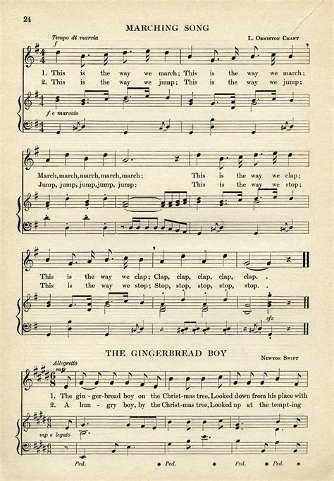 Printable Antique Sheet Music - The Old Design Shop